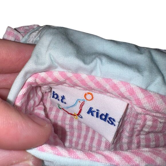 NWT B.T. Kids Vintage Girls Romper Pink Sandals Flower Butterflies Summer Spring - Picture 6 of 7